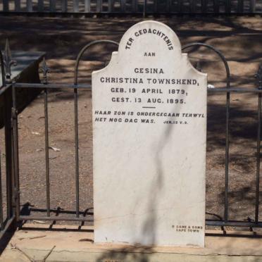 TOWNSHEND Gesina Christina 1879-1895