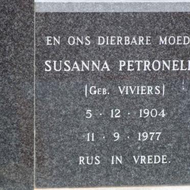 TUKKER Susanna Petronella nee VIVIERS 1904-1977