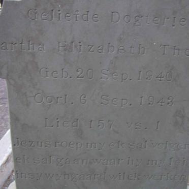 THERON Martha Elizabeth 1940-1943