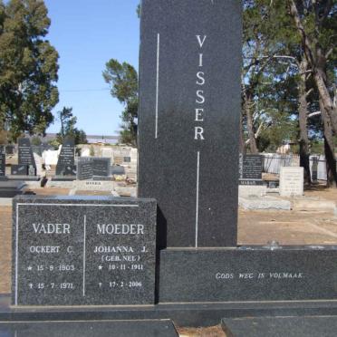 VISSER Ockert C. 1903-1971 &amp; Johanna J. NEL 1911-2006