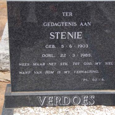 VERDOES Stenie 1903-1985