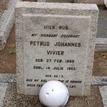 VIVIER Petrus Johannes 1869-1955