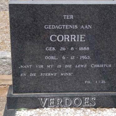 VERDOES Corrie 1888-1963