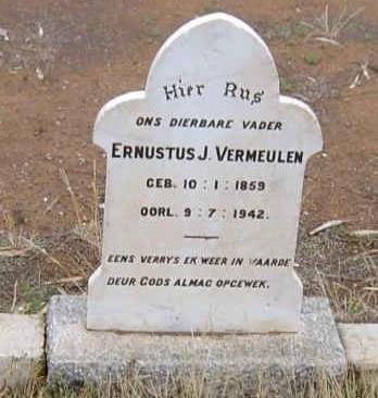 VERMEULEN Ernustus J. 1859-1942