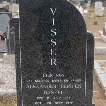 VISSER Alexander Berdien Daneel 1912-1972