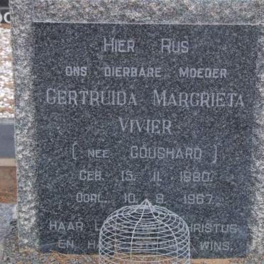 VIVIER Gertruida Margrieta nee GOUSHARD 1880-1967