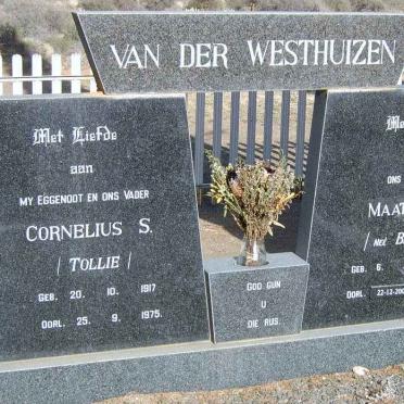 WESTHUIZEN Cornelius S., van der 1917-1975 &amp; Maatje C. BERGH 1931-2008