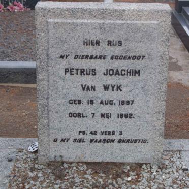 WYK Petrus Joachim, van 1897-1962