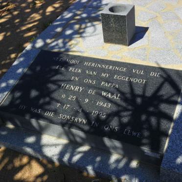 WAAL Henry, de 1943-1995