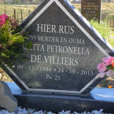 VILLIERS Aletta Petronella, de 1934-2013