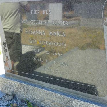 ZYL Susanna Maria, van nee NIEUWOUDT -1982