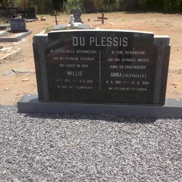 PLESSIS Willie, du 1902-1980 &amp; Anna KLEYNGELD 1901-1984