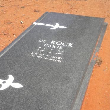 KOCK Gawie, de 1930-1994