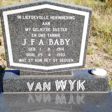 WYK J.F.A., van 1914-1993