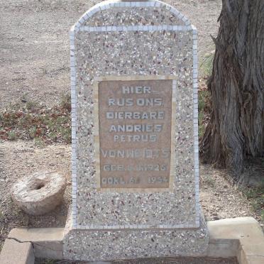 WEIDTS Andries Petrus, von 1925-1954