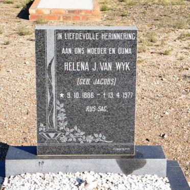 WYK Helena J., van nee JACOBS 1886-1977