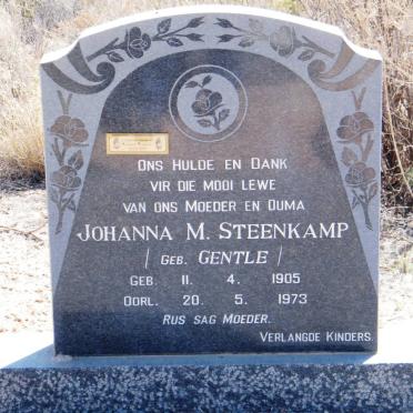 STEENKAMP Johanna M. nee GENTLE 1905-1973
