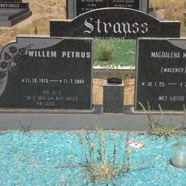 STRAUSS Willem Petrus 1915-2004 &amp; Magdalena Maria WAGENER 1925- 1978