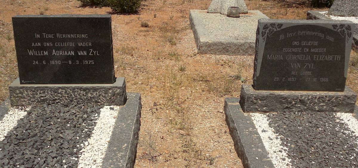 ZYL Willem Adriaan, van 1890-1975 &amp; Maria Cornelia Elizabeth LUBBE 1897-1965