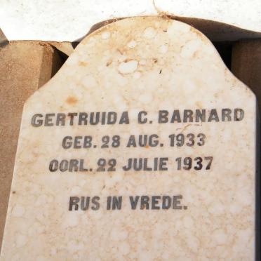 BARNARD Gertruida C. 1933-1937