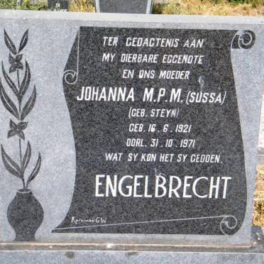 ENGELBRECHT Johanna M.P.M. nee STEYN 1921-1971