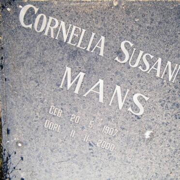 MANS Cornelia Susanna 1907-2000