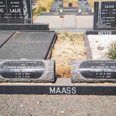 MAASS Petrus Johannes 1897-1978 &amp; Johanna Cornelia 1903-1990