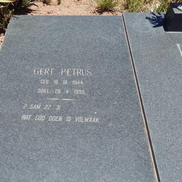 LOUW Gert Petrus 1944-1995
