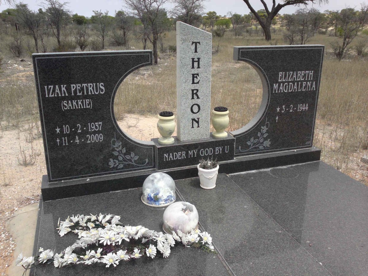 THERON Izak Petrus 1937-2009 &amp; Elizabeth Magdalena 1944-