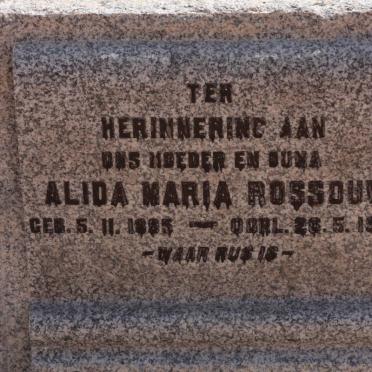 ROSSOUW Alida Maria 1885-1975