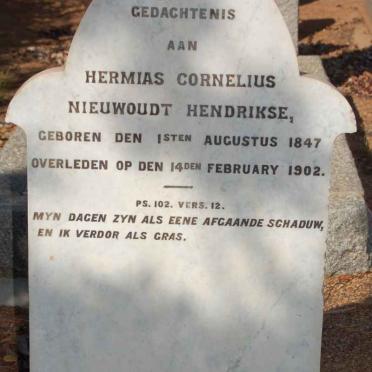 HENDRIKSE Hermias Cornelius Nieuwoudt 1847-1902