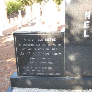 NEL Jacobus Gideon Louw 1895-1986 