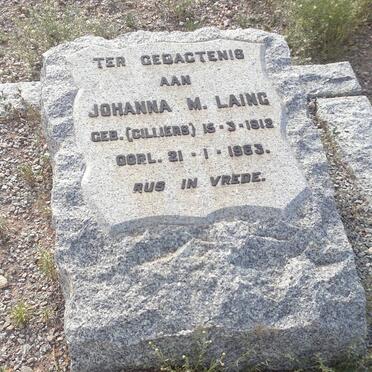 LAING Johanna M. nee CILLIERS 1912-1963