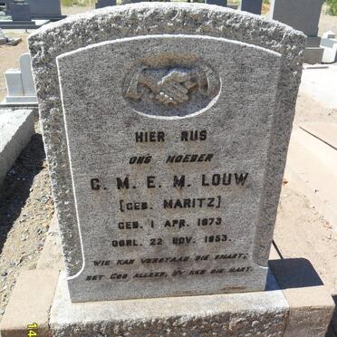 LOUW C.M.E.M. nee MARITZ 1873-1953