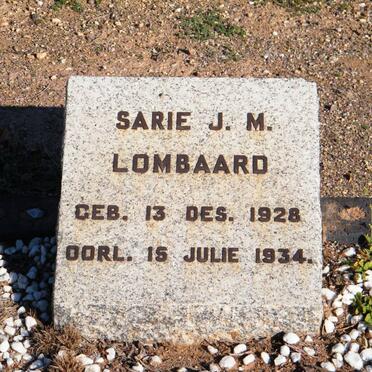 LOMBAARD Sarie J.M. 1928-1934