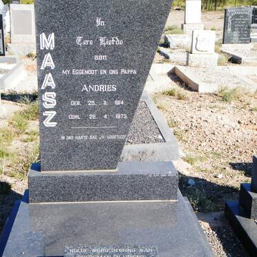 MAASZ Andries 1914-1973
