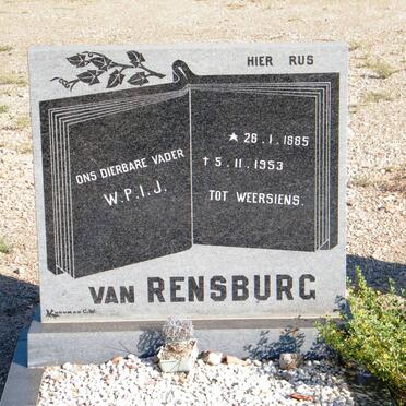 RENSBURG W.P.I.J., van 1885-1953