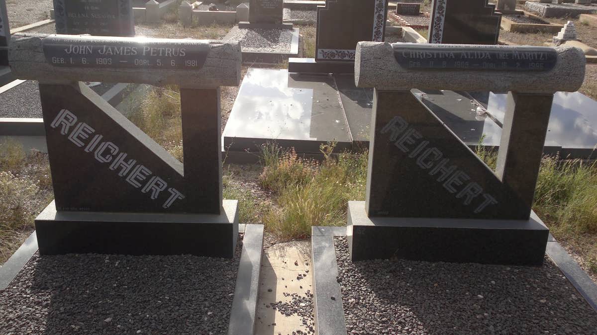 REICHERT John James Petrus 1903-1981 & Christina Alida MARITZ 1909-1996