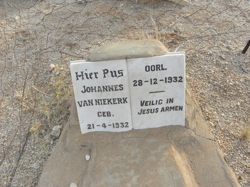 NIEKERK Johannes, van 1932-1932