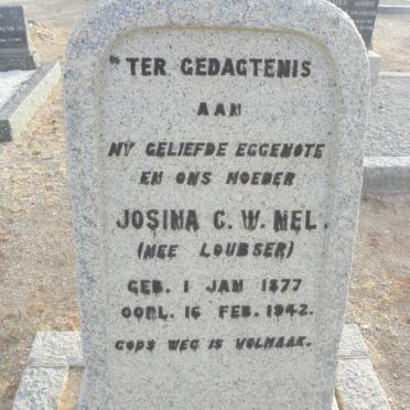NEL Josina C.W. nee LOUBSER 1877-1942