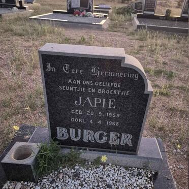 BURGER Japie 1959-1968