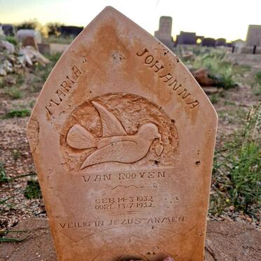 ROOYEN Maria Johanna, van 1932-1932 