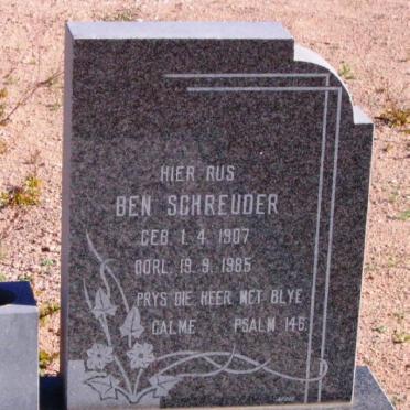 SCHREUDER Ben 1907-1985