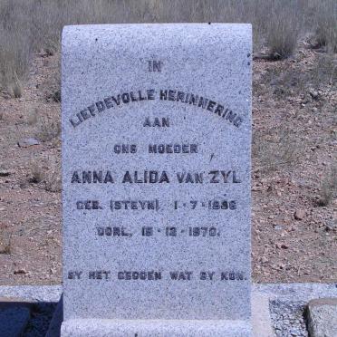 ZYL Anna Alida, van geb. STEYN 1886-1970