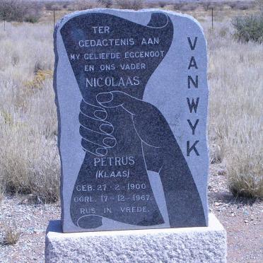 WYK Nicolaas Petrus, van 1900-1967
