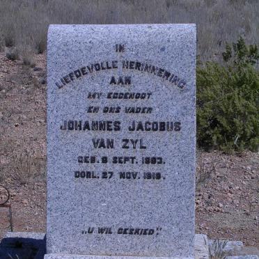 ZYL Johannes Jacobus, van 1883-1918