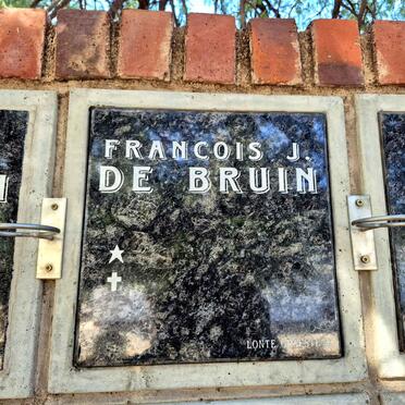 BRUIN Francois J., de