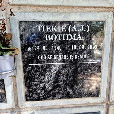 BOTHMA A.J. 1940-2023