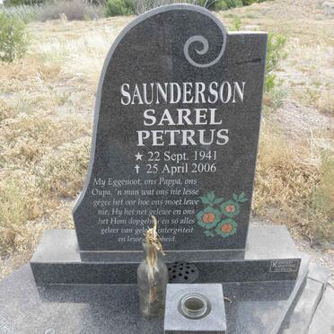 SAUNDERSON Sarel Petrus 1941-2006