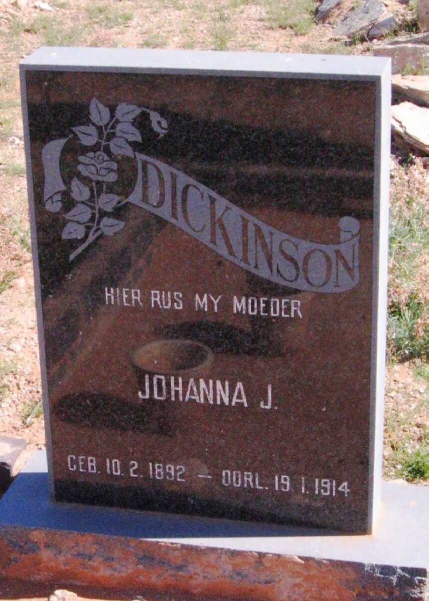 DICKENSON Johanna J. 1892-1914